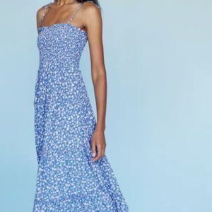 Reformation Nira Dress, Blue, Size S